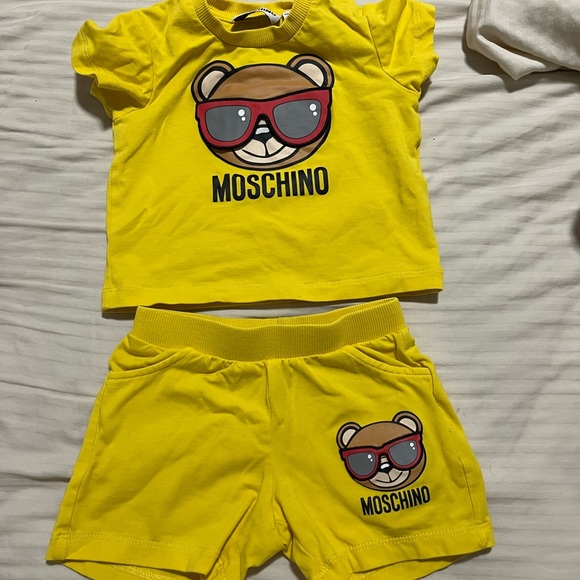 Yellow Moschino set. Unisex